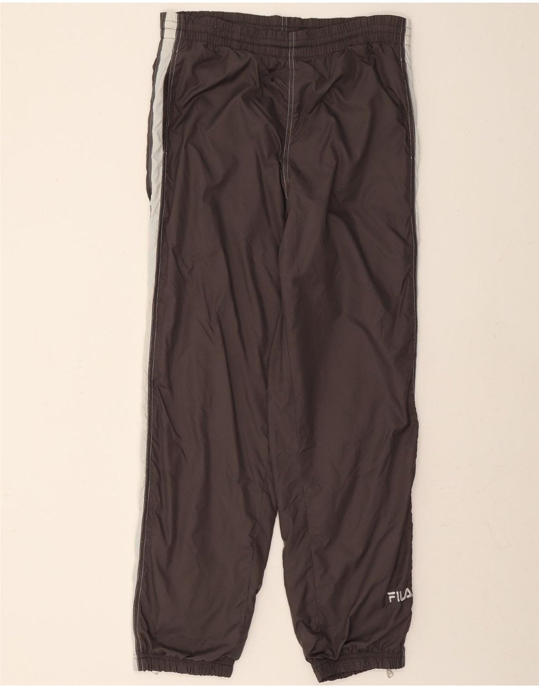 FILA Mens Tracksuit Trousers Joggers Small  Grey Colourblock Polyamide Vintage Fila and Second-Hand Fila from Messina Hembry 