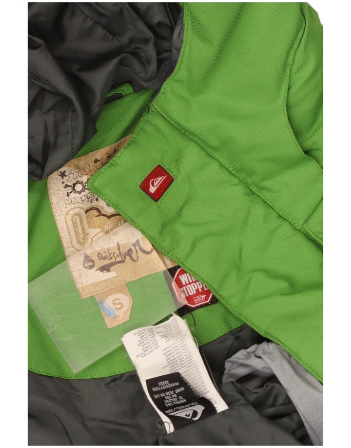 Мужская утепленная куртка Quiksilver UK 36, маленькая, разноцветная, с цветными блоками