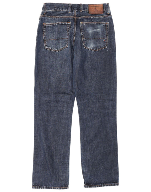Мужские прямые джинсы Tommy Hilfiger Mercer W28 L30 темно-синие, хлопок