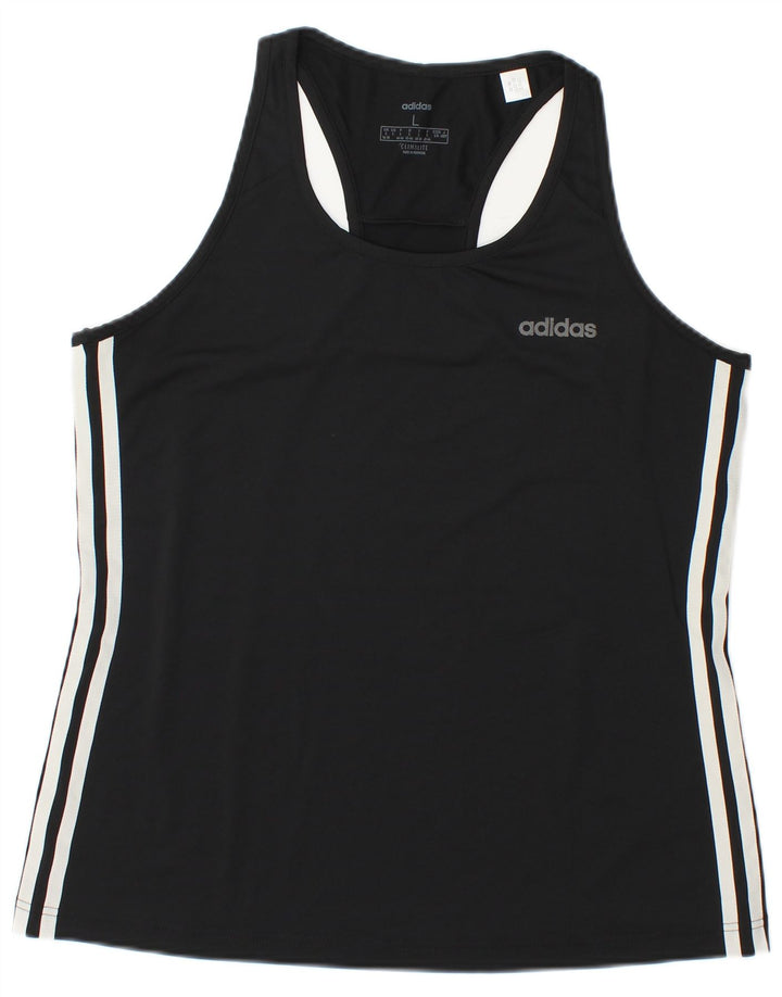 Женский жилет Adidas Climalite Vest UK 16/18, большой черный полиэстер