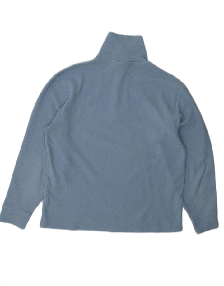 INVICTA Womens Zip Neck Fleece Jumper UK 10 Small Blue Polyester