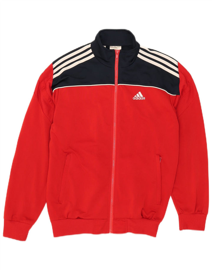 Спортивный костюм Adidas для мальчиков 13–14 лет Красный полиэстер с цветными блоками