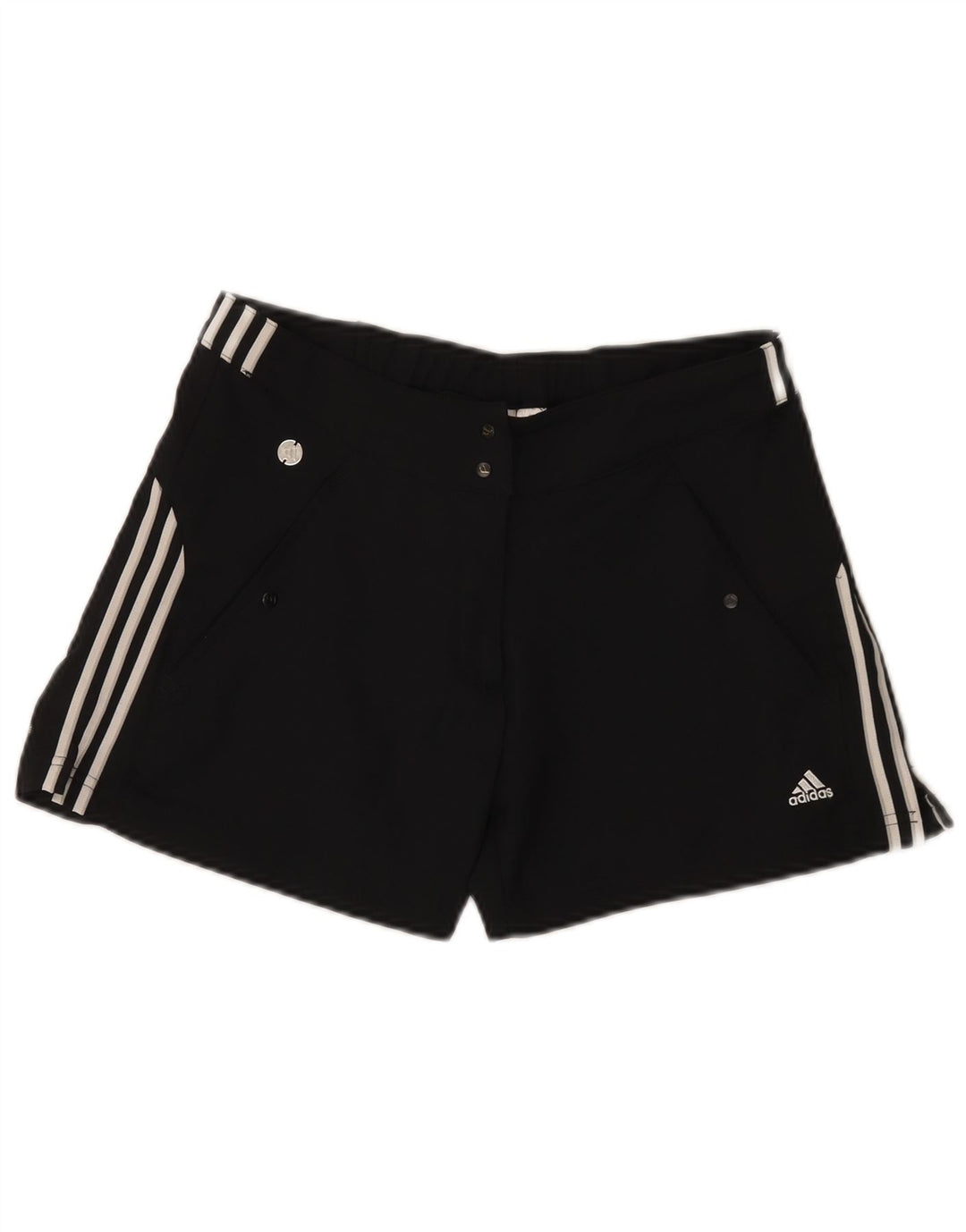 Женские спортивные шорты Adidas Climalite Regular UK 10, маленькие черные из полиэстера