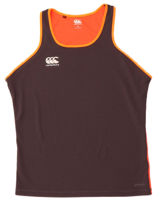 Женский жилет CANTERBURY UK 18 XL, серый полиэстер с цветными блоками