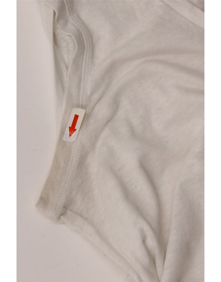 Женский жилет J. CREW UK 12, средний размер, белый хлопок, хлопок