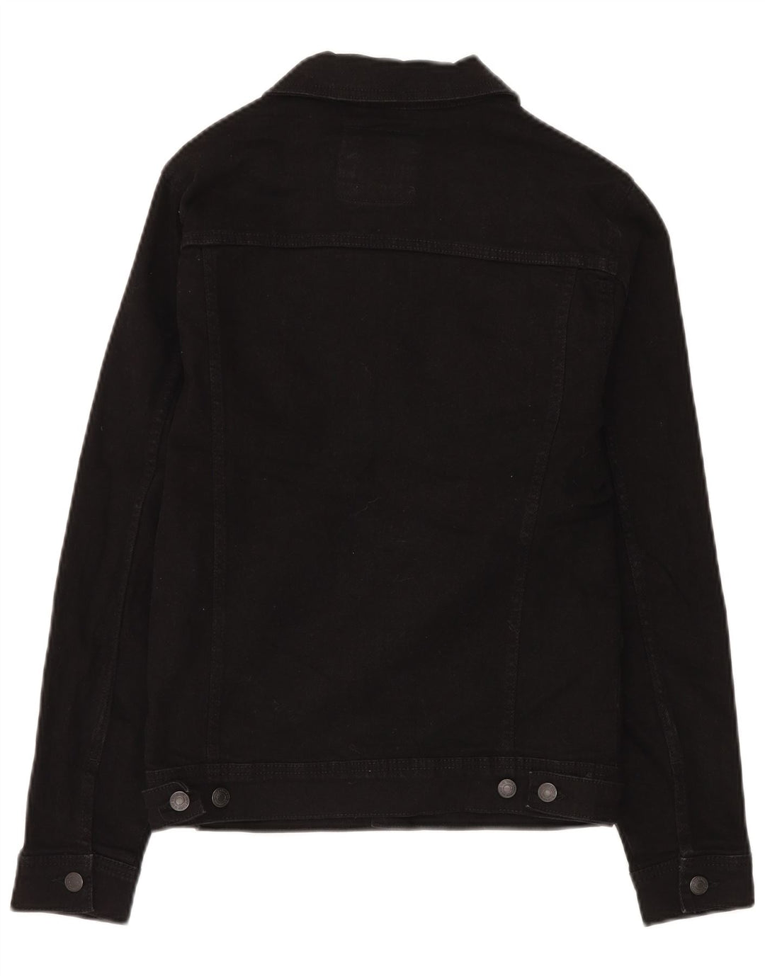 Мужская джинсовая куртка Zara UK 36, маленькая, черный, хлопок