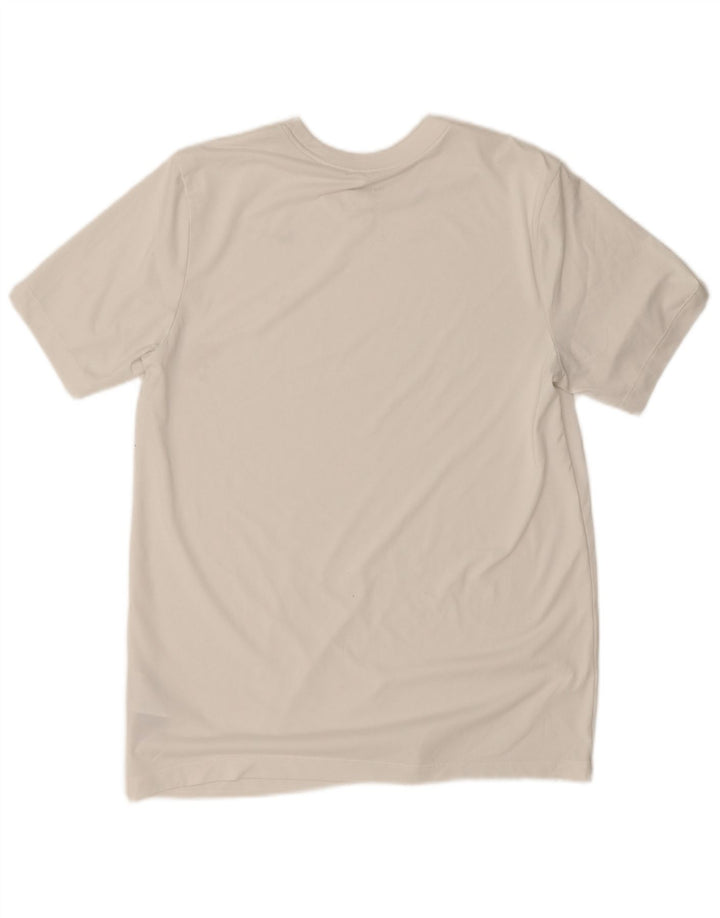 Мужская футболка Nike Dri Fit, средний белый полиэстер