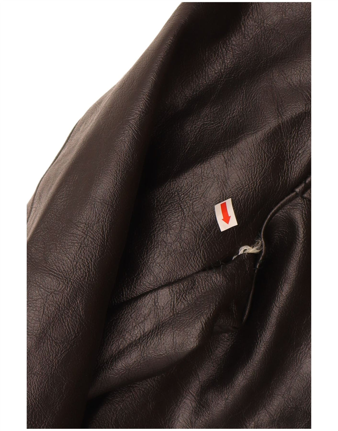 Мужская кожаная куртка VINTAGE UK 40, большая черная кожаная