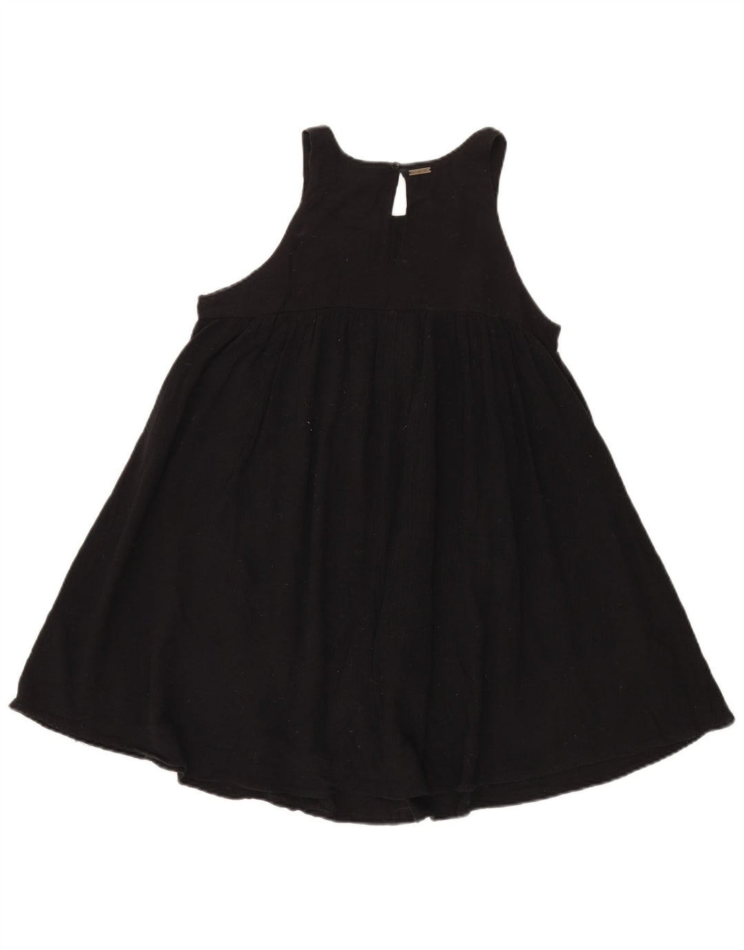 Женское платье А-силуэта без рукавов Billabong UK 12, средний черный хлопок, черный