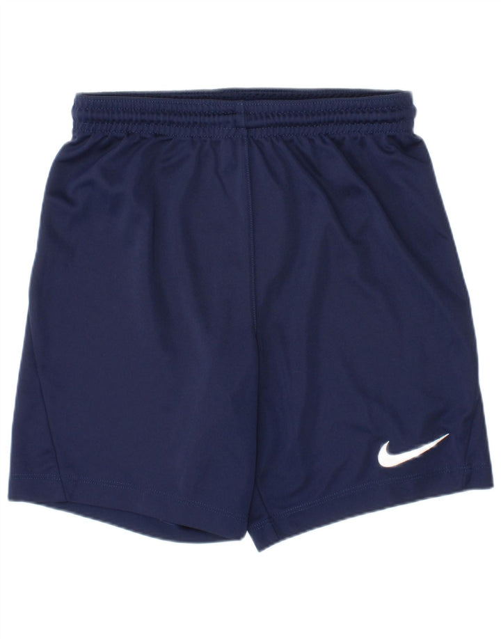 Спортивные шорты Nike для мальчиков Dri Fit, 8–9 лет, маленькие, темно-синие, полиэстер