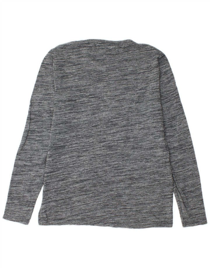 Мужской джемпер с круглым вырезом Tommy Hilfiger XL, серый хлопок с крапинками