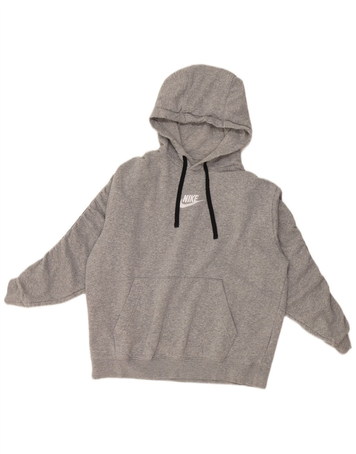 Женский спортивный костюм NIKE с графическим рисунком UK 14, хлопковый цвет среднего серого цвета с цветными блоками