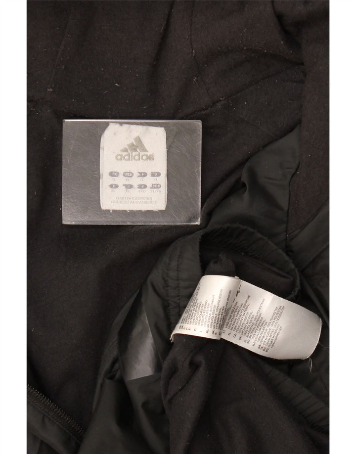 Мужская куртка-дождевик Adidas с капюшоном UK 42 XL, черный полиэстер