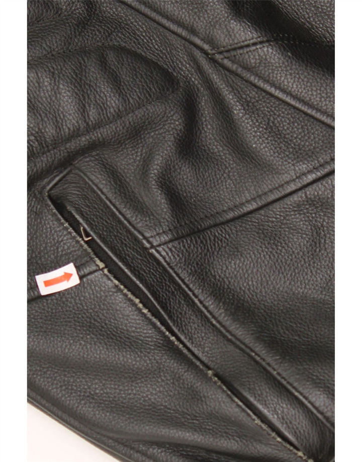 Мужская кожаная гоночная куртка DAINESE IT 50, большая черная кожа