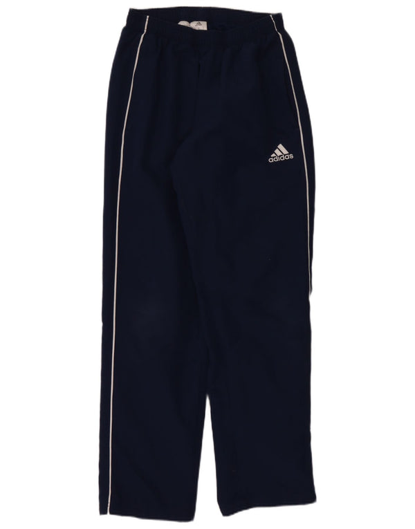 Мужские спортивные брюки Adidas среднего размера, темно-синие, полиэстер