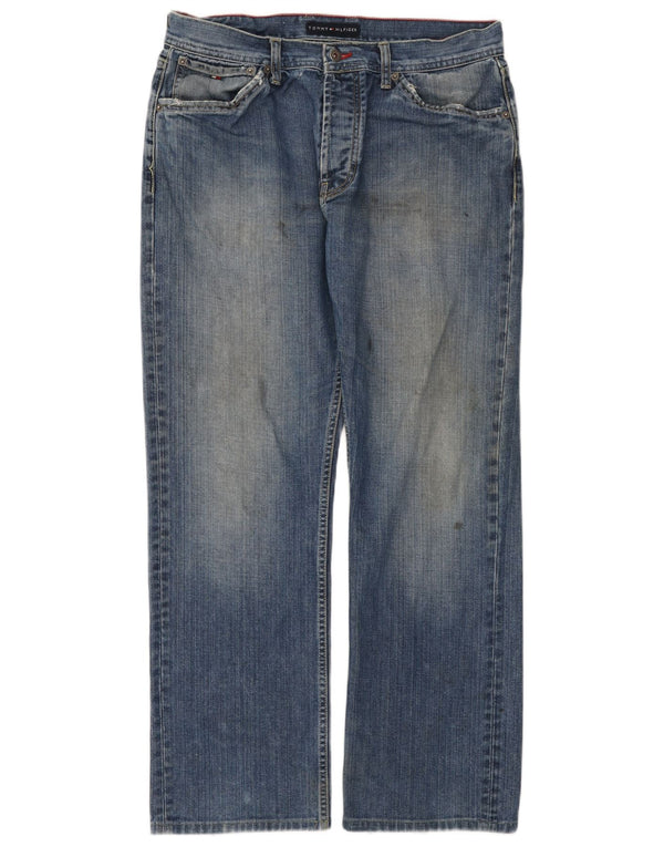 Мужские прямые джинсы Tommy Hilfiger W34 L32 синие, хлопок