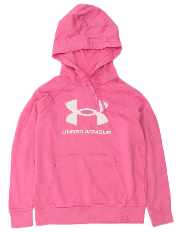 Женский джемпер с капюшоном оверсайз с рисунком Under Armour, 10 шт., маленький розовый хлопок, Великобритания