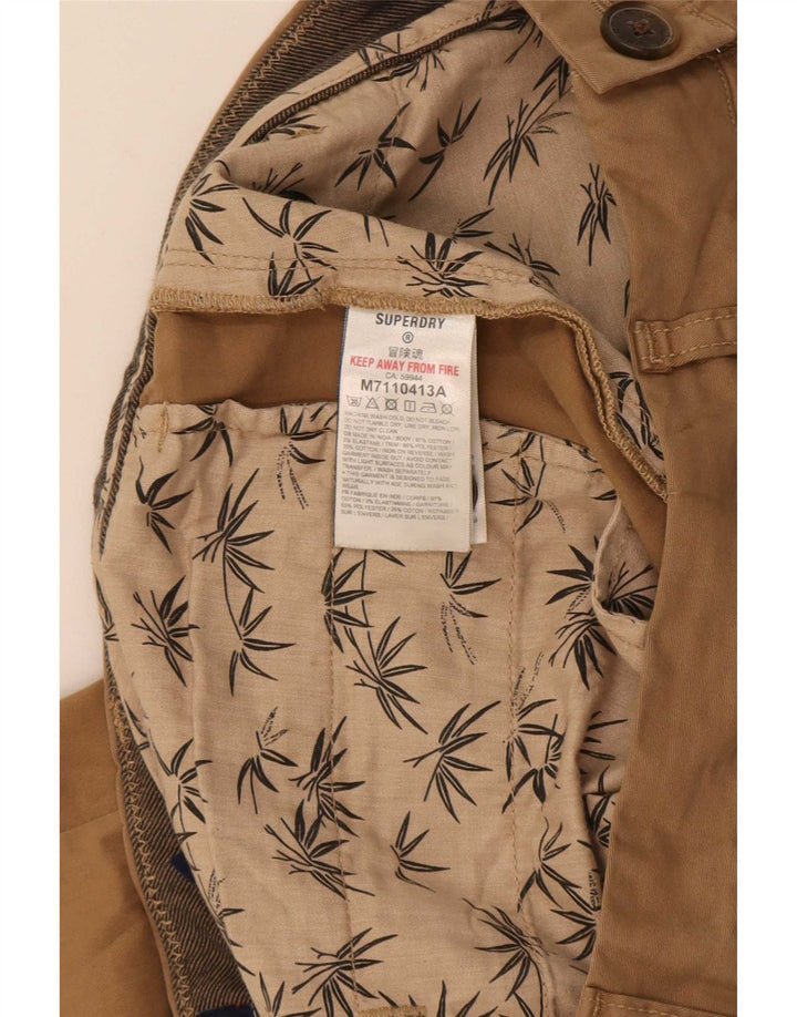 Мужские шорты чинос Superdry W32, хлопковые, среднего бежевого цвета