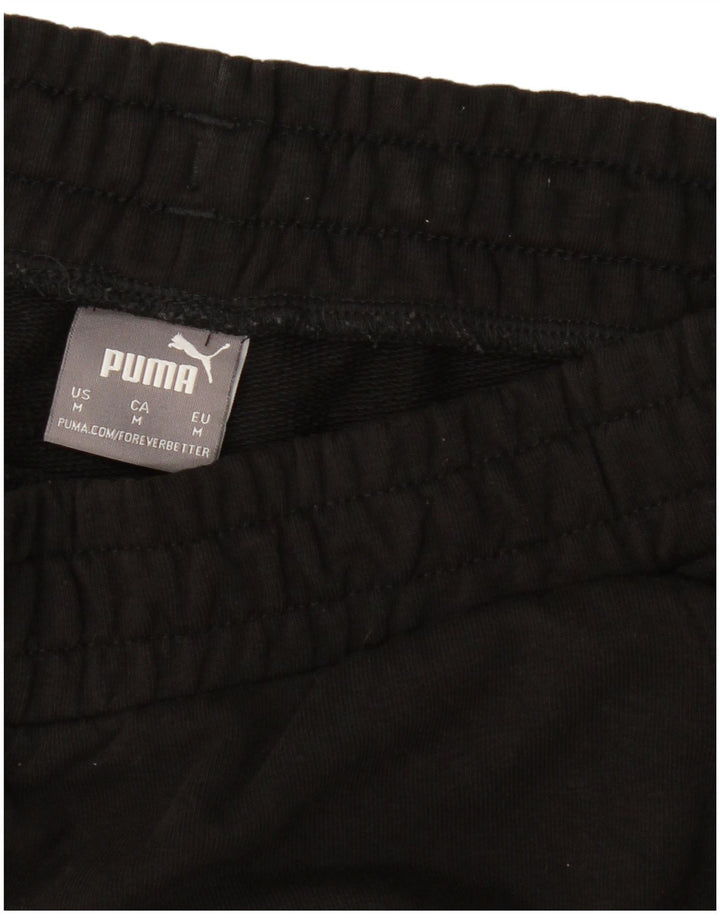 Мужские спортивные брюки PUMA с графическим принтом, джоггеры, средние черные