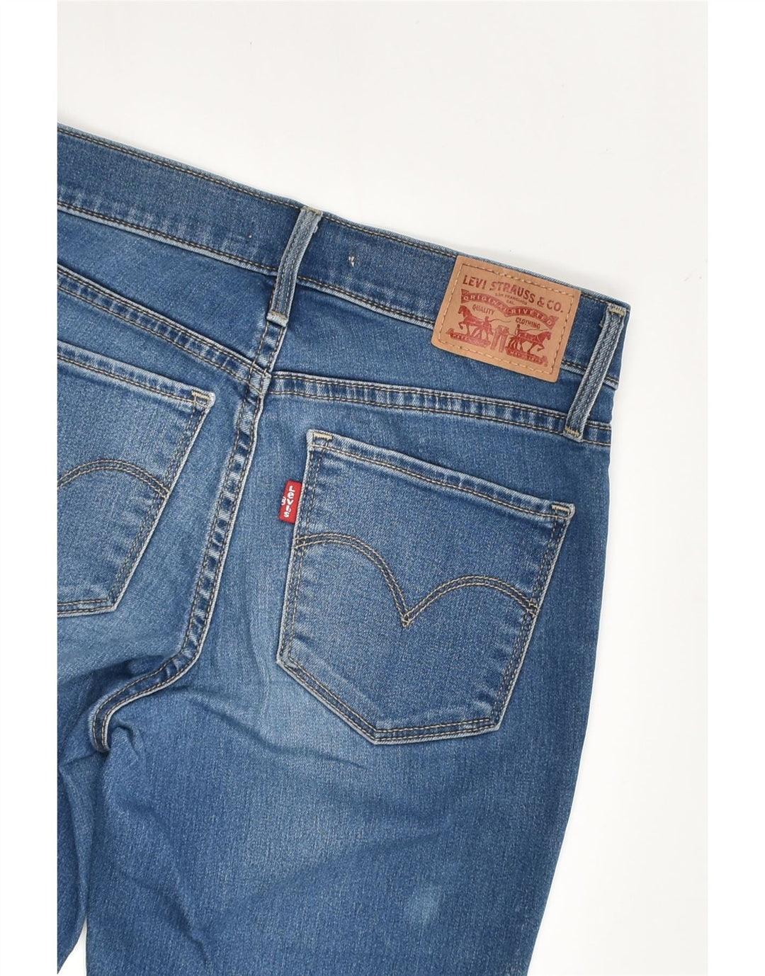 LEVI'S Womens 311 Shaping Skinny Jeans W25 L32  Blue Tie Dye Cotton | Vintage Levi's | Thrift | Second-Hand Levi's | Used Clothing | Messina Hembry 