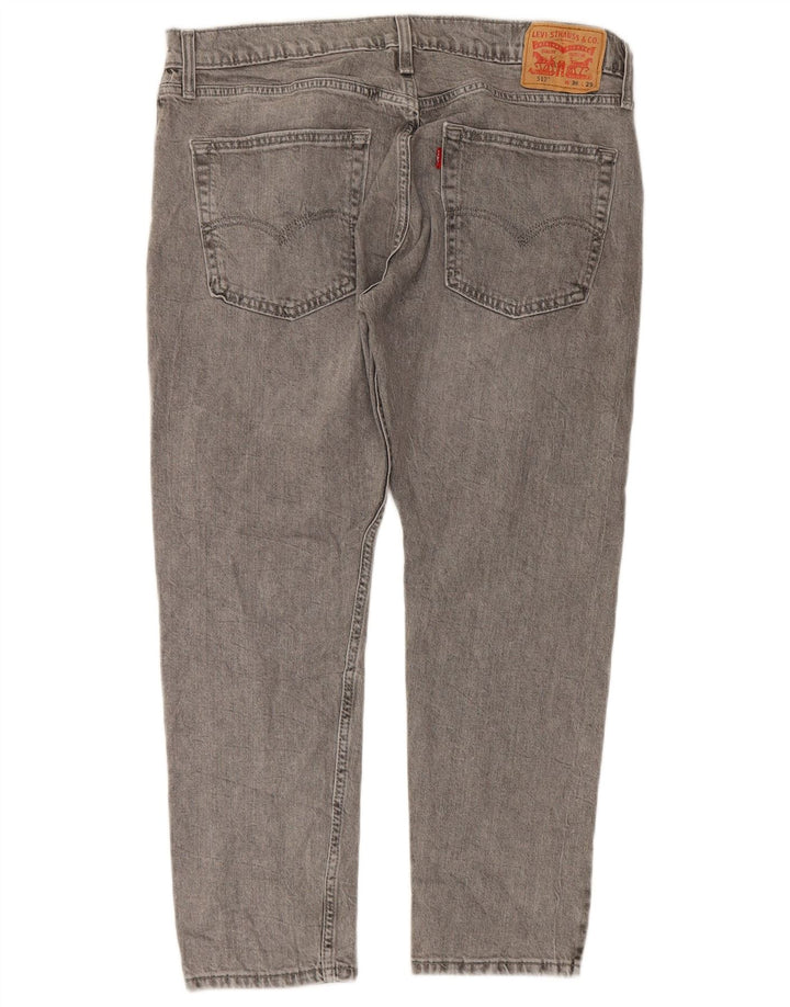 Мужские зауженные зауженные джинсы Levi's 512 W36 L29 Серые хлопковые