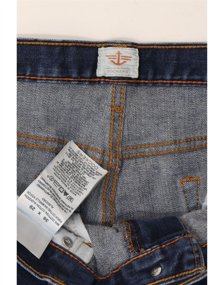 DOCKERS Mens Straight Jeans W36 L29 Navy Blue Cotton Vintage Dockers and Second-Hand Dockers from Messina Hembry 
