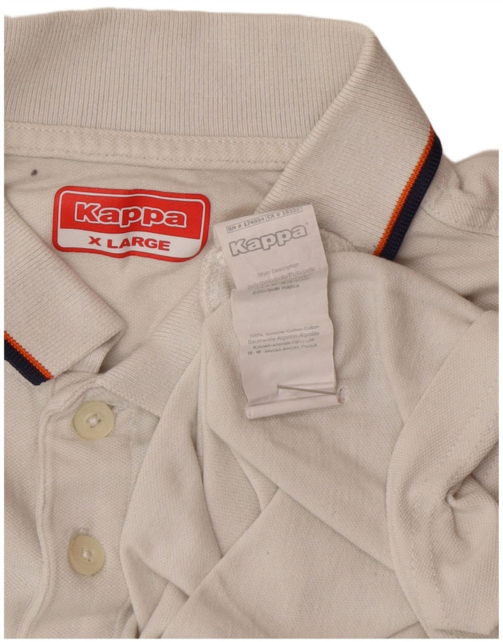 Мужская рубашка-поло Kappa XL, белый хлопок