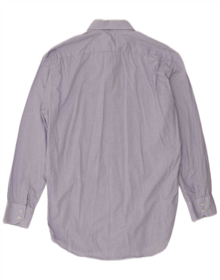 Мужская рубашка стандартного кроя Lacoste, размер 39, средний синий в клетку