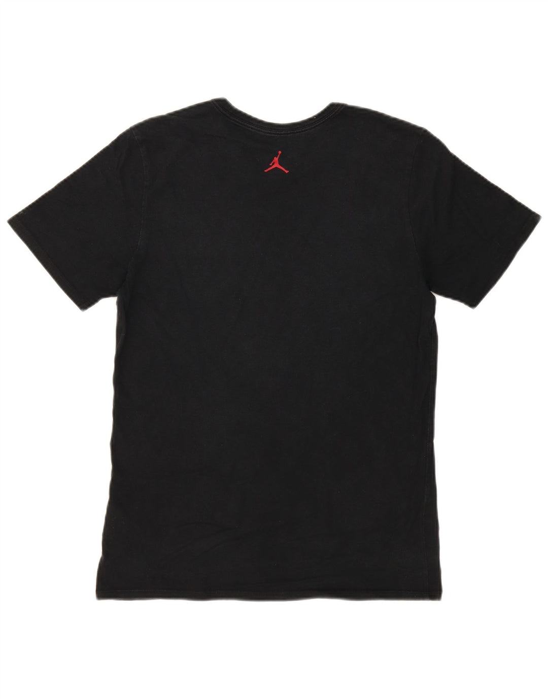 JORDAN Mens Graphic T-Shirt Top Medium Black Cotton
