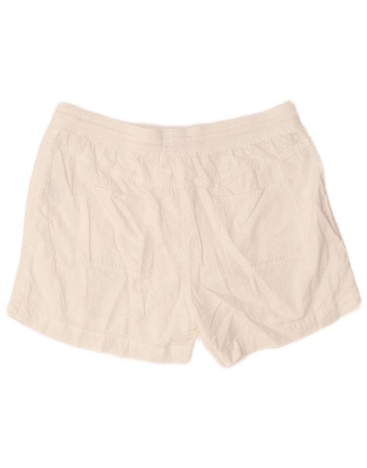 Женские шорты Marks & Spencer UK 14, большие, W32, белые льняные