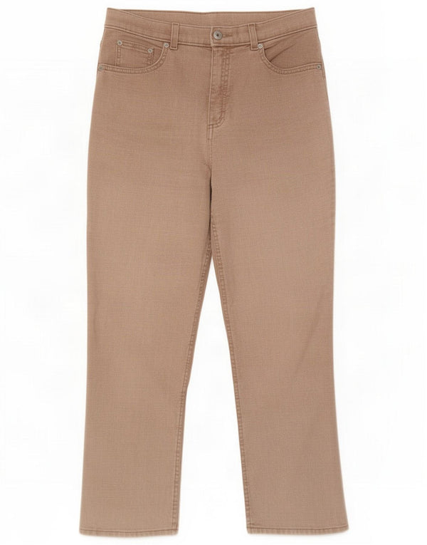 Женские прямые повседневные брюки Marks & Spencer UK 14 Medium W30 L26 Коричневые