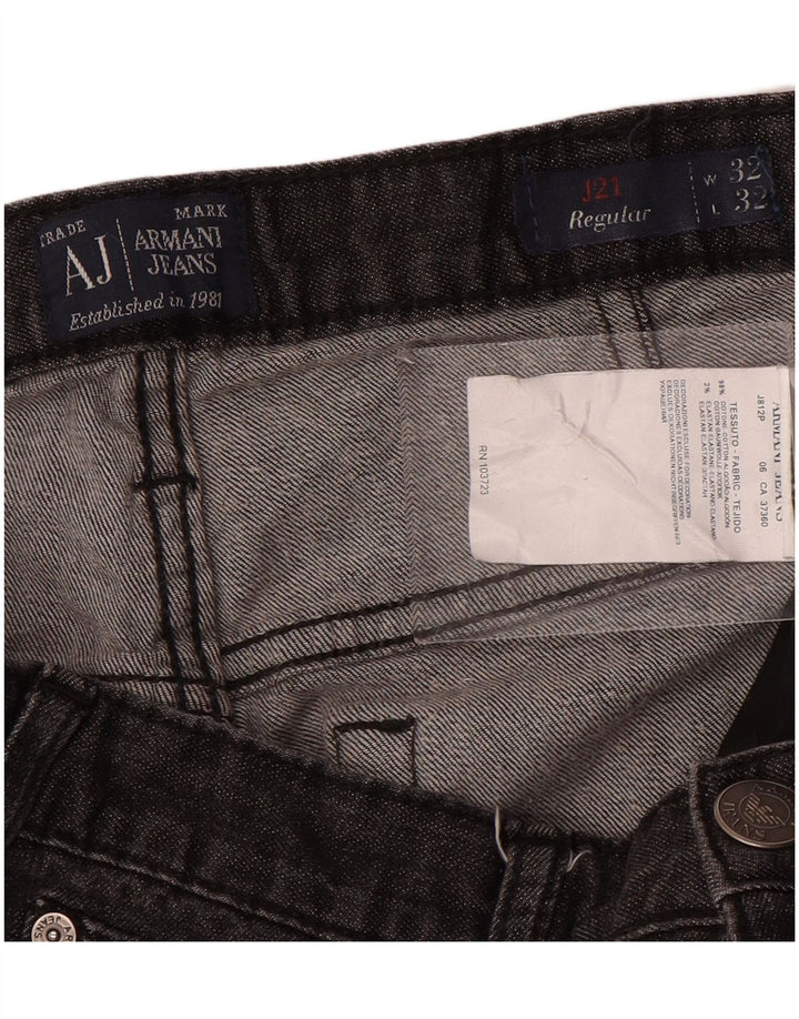 Женские прямые джинсы Armani W32 L28 Серые, хлопок
