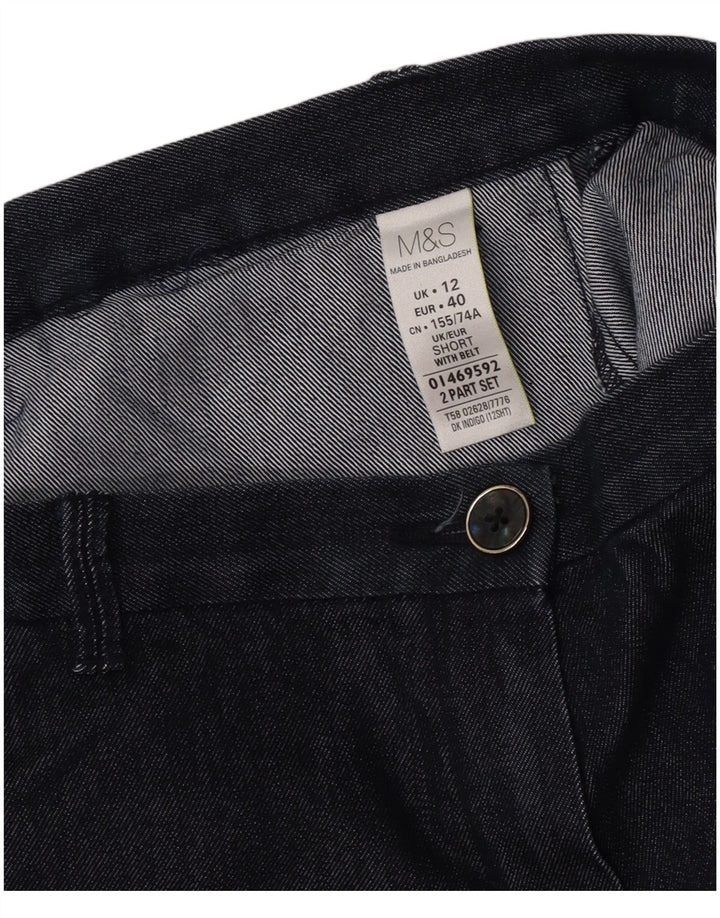 Женские капри Marks & Spencer UK 12 Medium W30 L22 Темно-синие