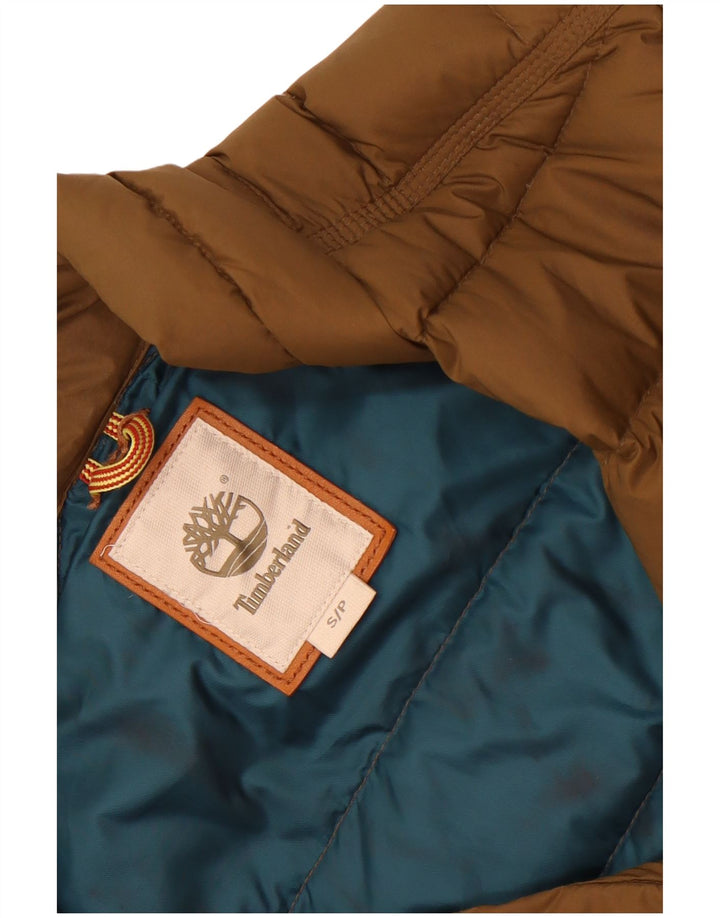Мужская стеганая куртка Timberland UK 36, маленькая, коричневая