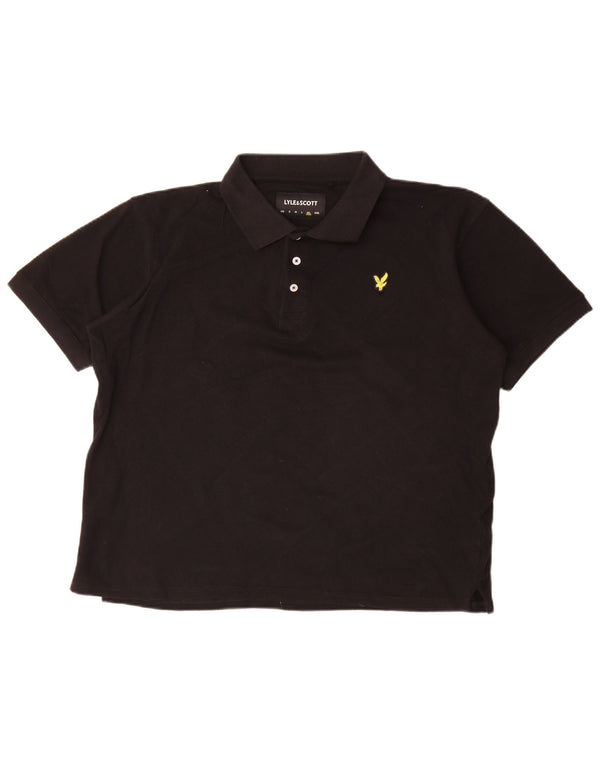 Мужская рубашка-поло Lyle & Scott XL, черный хлопок