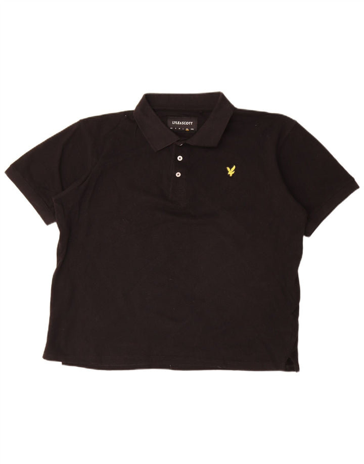 Мужская рубашка-поло Lyle & Scott XL, черный хлопок