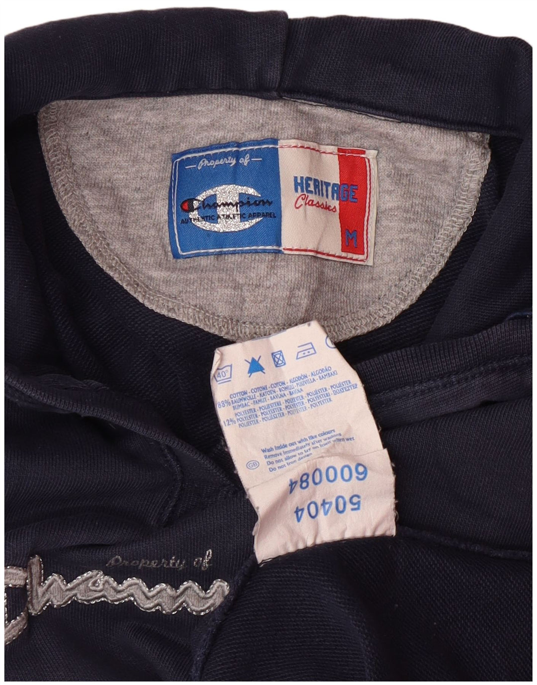 Женский джемпер с капюшоном CHAMPION Heritage Classics UK 12, средний темно-синий