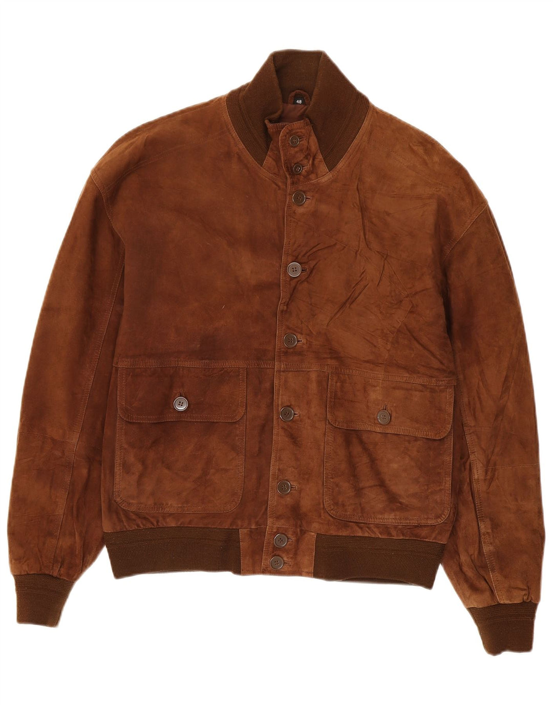 Мужской замшевый бомбер Conbipel IT 48 Medium Brown Leather