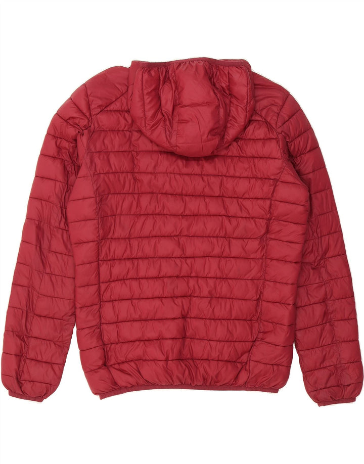 INVICTA Mens Hooded Padded Jacket UK 40 Large Red Vintage Invicta and Second-Hand Invicta from Messina Hembry 