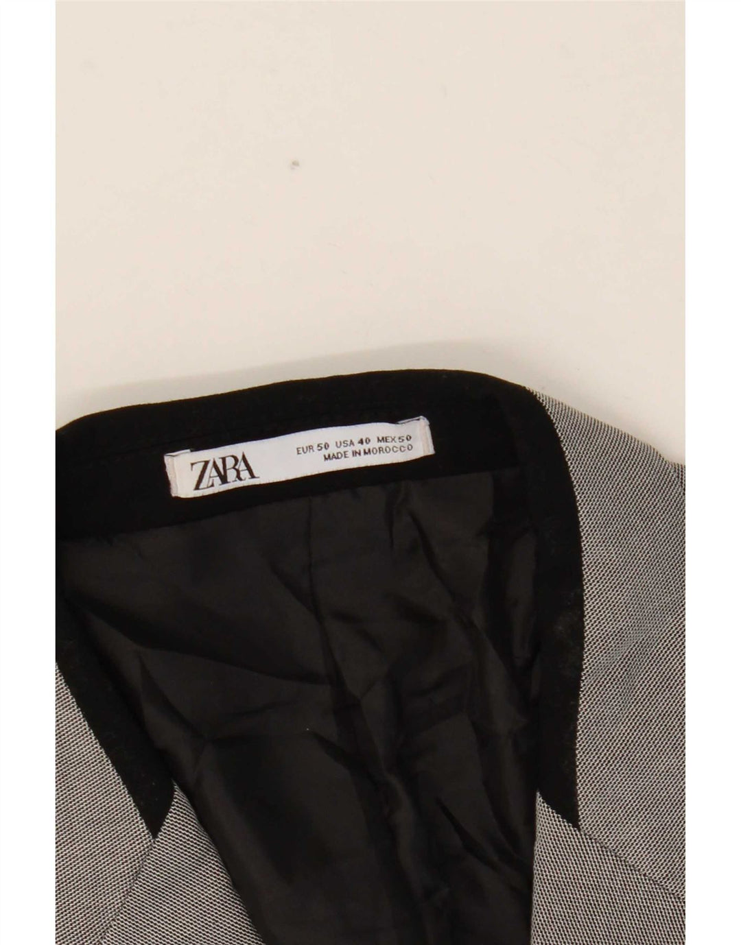 Мужской пиджак на 1 пуговице Zara EU 50, средний серый