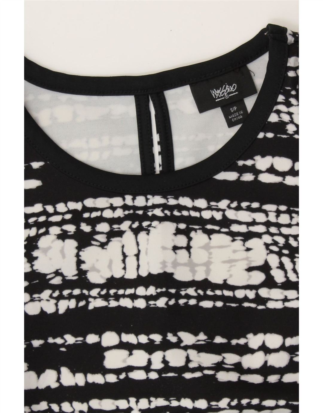 MOSSIMO Женское платье А-силуэта без рукавов UK 10 маленькое черное в крапинку