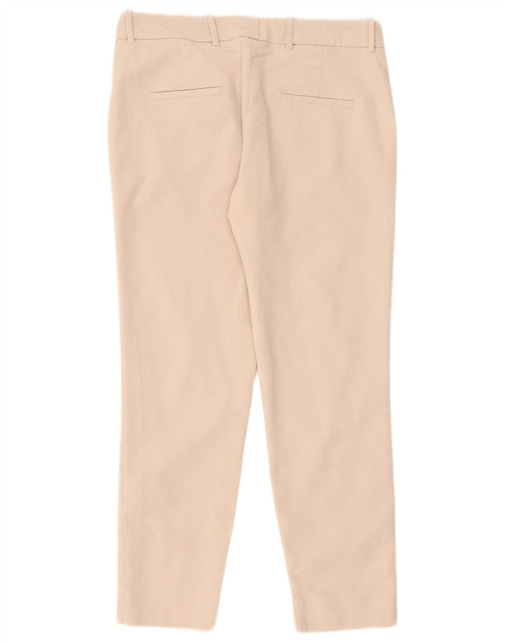 Женские узкие брюки чинос Zara, большие W32 L28, бежевые