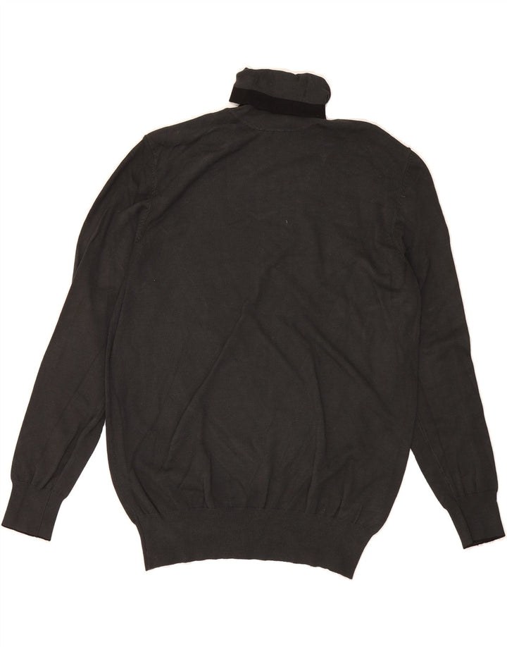 INVICTA Mens Roll Neck Jumper Sweater Medium Black Nylon Vintage Invicta and Second-Hand Invicta from Messina Hembry 