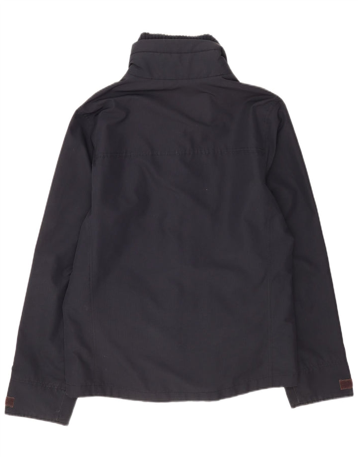 Мужская дождевик Hollister UK 40, большая темно-синяя полиэстер