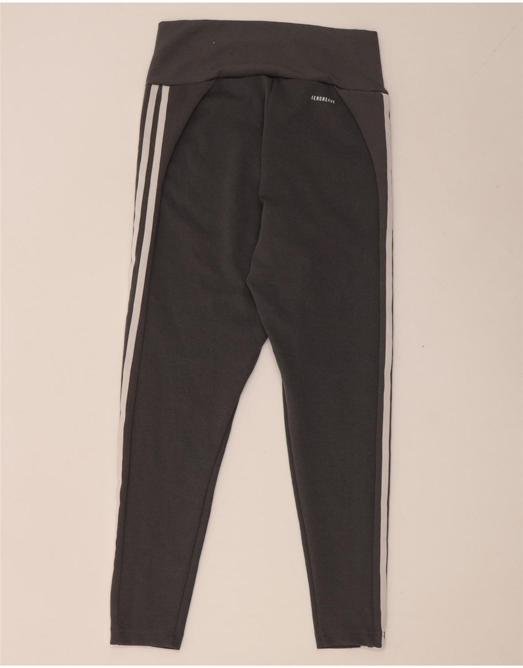 Женские укороченные леггинсы Adidas Aeroready UK 12/14, средний серый полиэстер