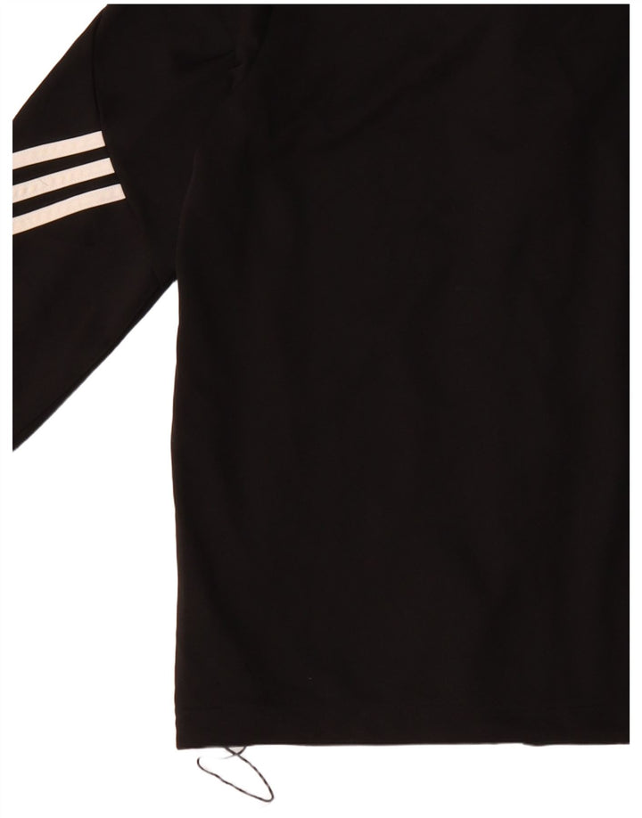 Спортивный костюм Adidas Climalite для мальчиков, верхняя куртка 13-14 лет, черный полиэстер