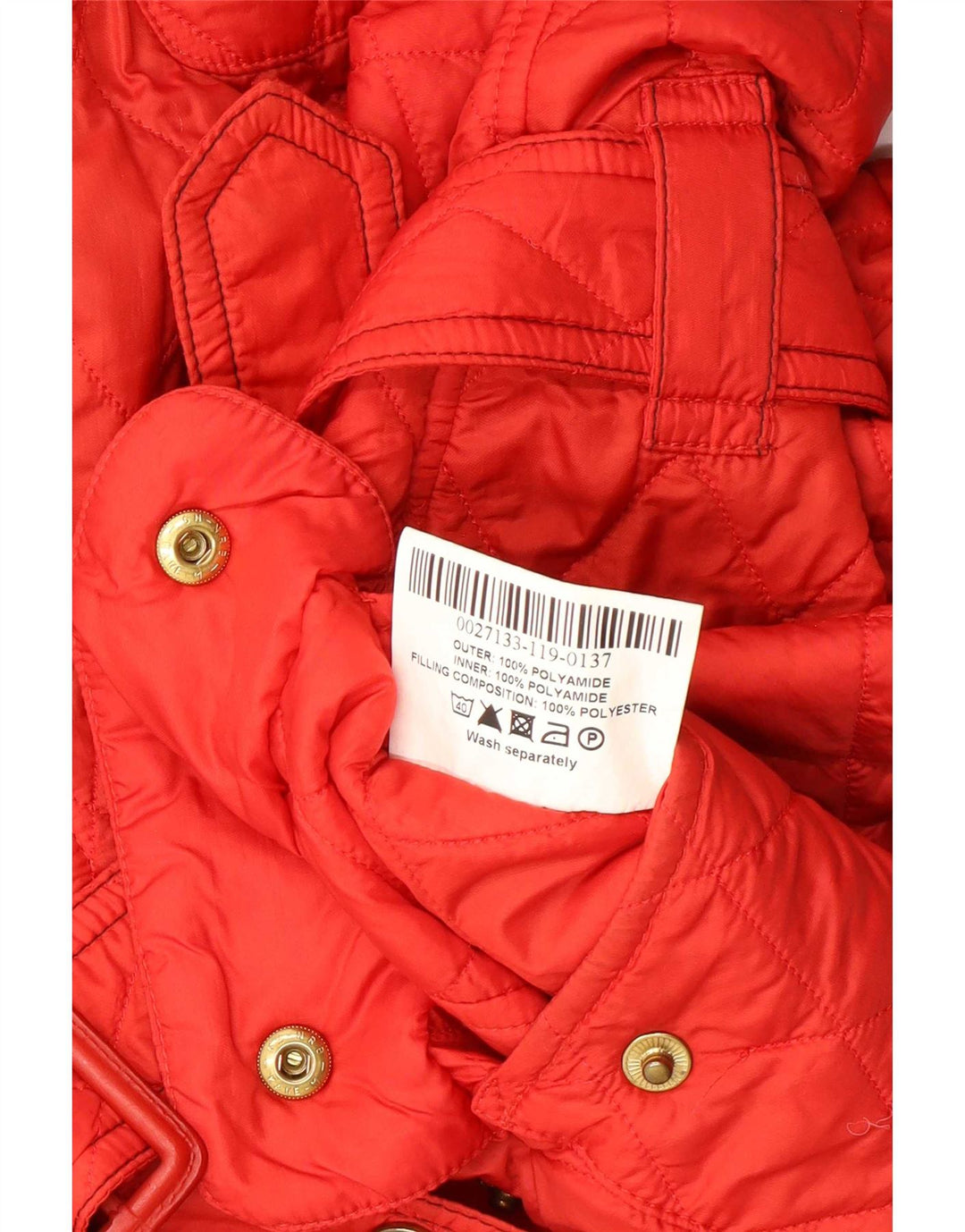 Женская стеганая куртка Barbour UK 12 средний красный полиамид