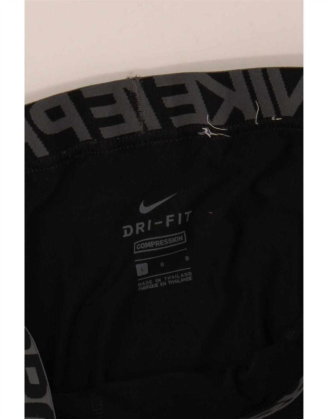 Мужские леггинсы с рисунком Nike Dri Fit, большие черные