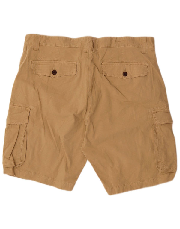 John Lewis Mens Cargo Shorts W40 XL Beige Cotton