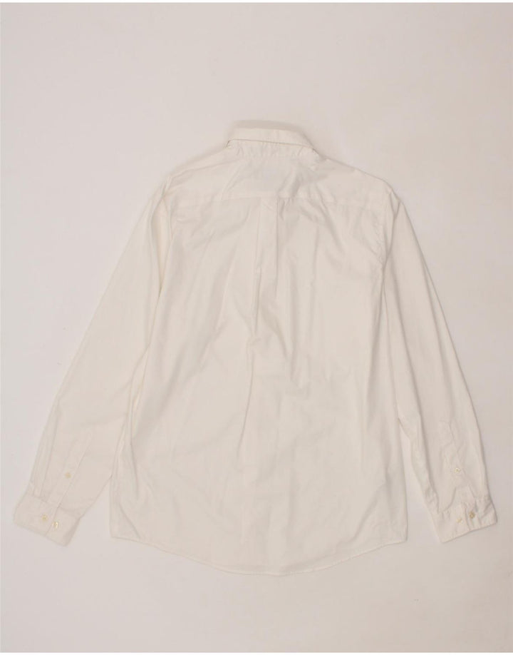 EDDIE BAUER Mens Slim Fit Shirt Large White Cotton Vintage Eddie Bauer and Second-Hand Eddie Bauer from Messina Hembry 